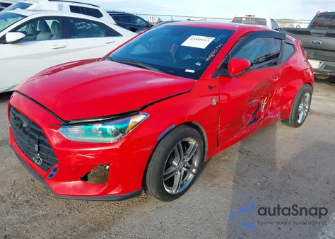 2019 Hyundai Veloster 2.0 из США, поврежденный, VIN KMHTG6AF3KU019387